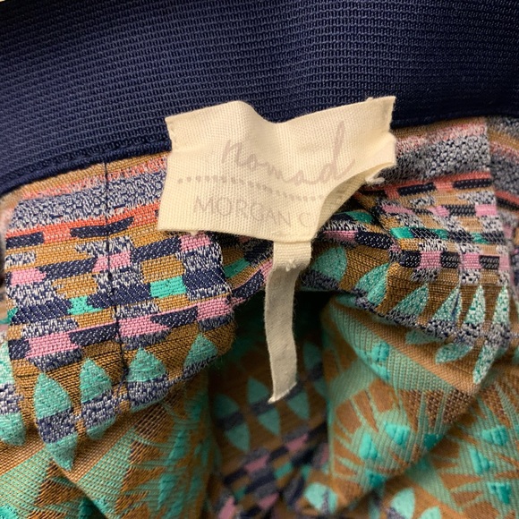 Anthro Nomad Morgan Carper Skirt Moroccan Boho Colorful Patterned Mini size 2 - Picture 4 of 5